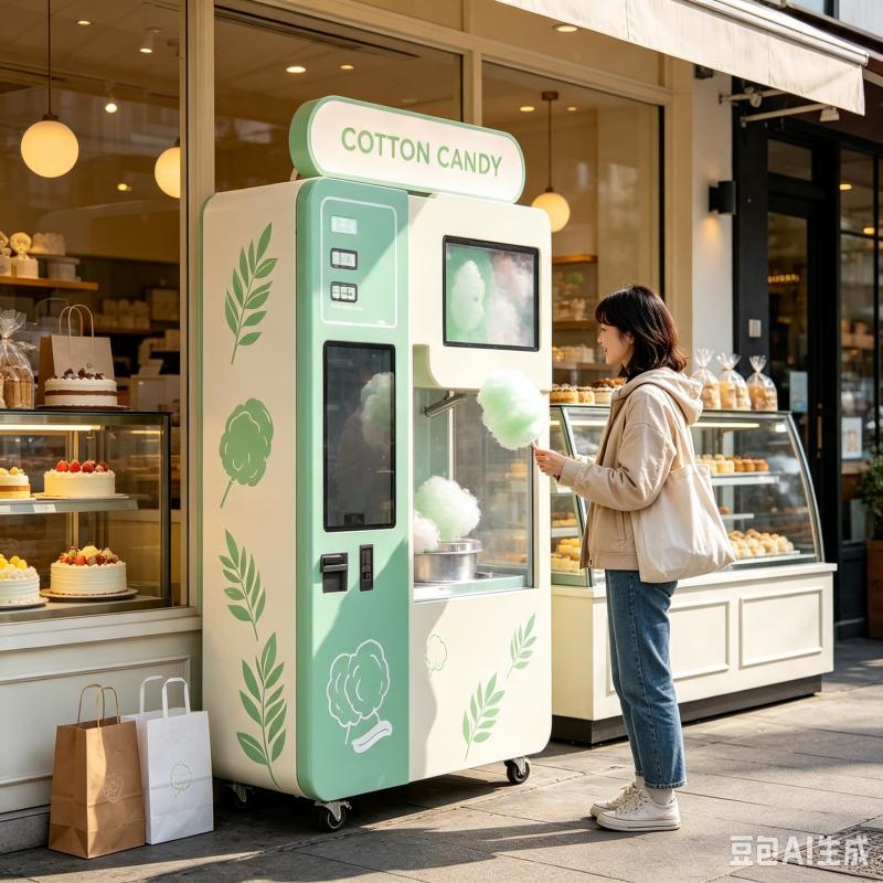 Candy Floss Machine - Macchina Automatica Personalizzata per Zucchero Filato,