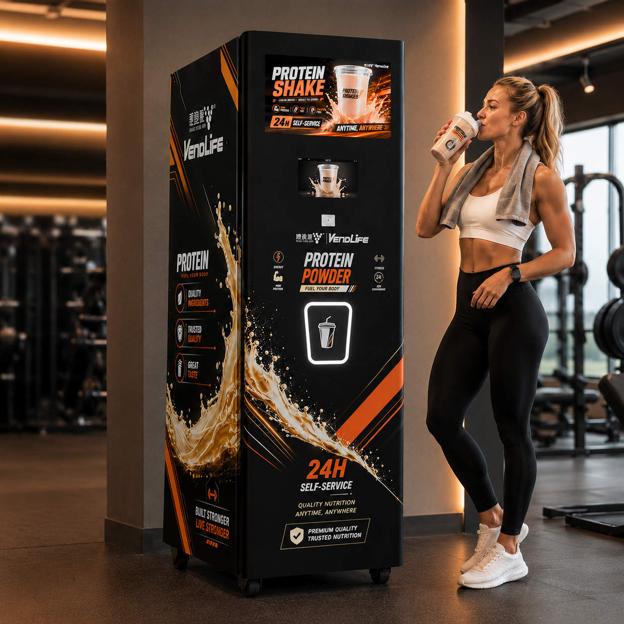Popcorn Vending Machine - Distributore Automatico di Proteine per Palestra