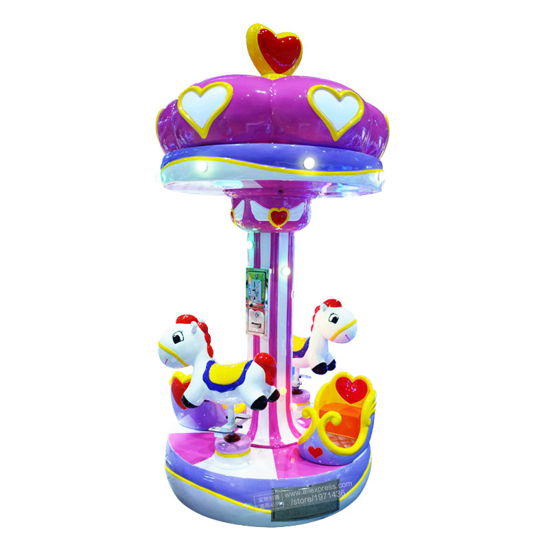 Coin Operated Kiddie Ride - Cavallo a carosello elettrico per 3