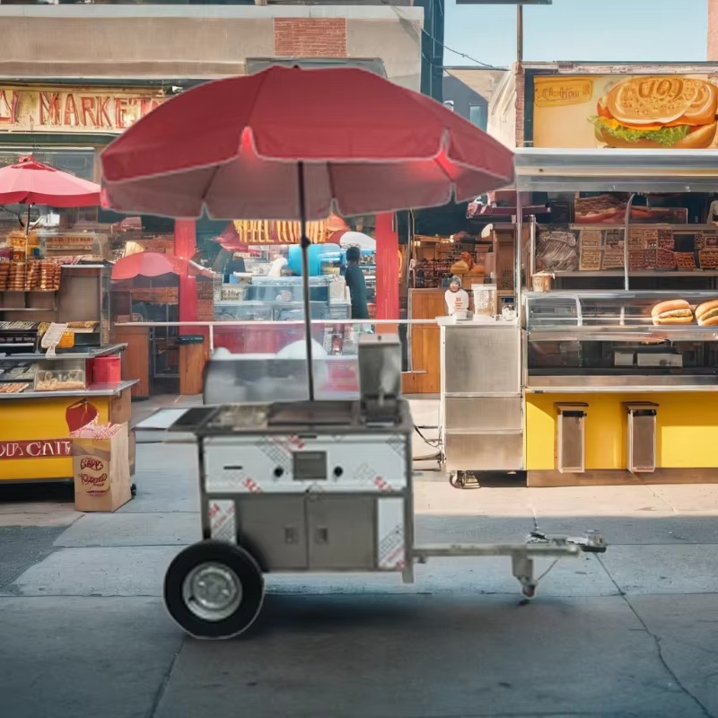 Carrello Compatto Mobile per S - Hot Dog Vending Cart recensione e prezzo