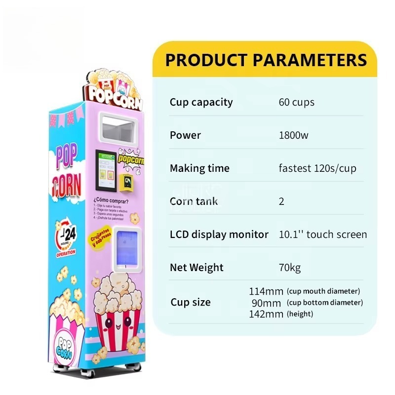Macchina per Popcorn Personali - Popcorn Vending Machine recensione e prezzo